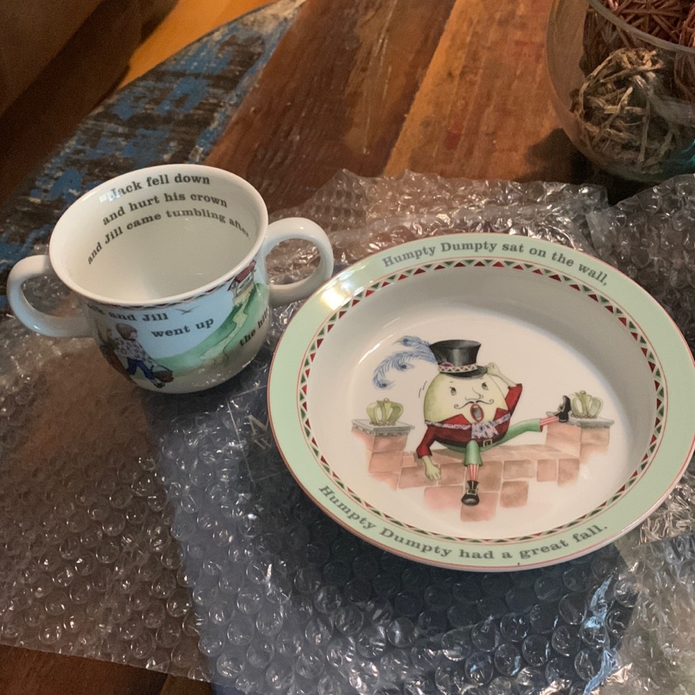 Royal Worcester, Children’s cup and bowel. Never used. Made in Portugal.